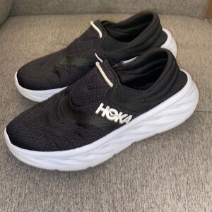 Womens Hoka One One Wora Recovery Shoe Black Tennis Shoes/Sneakers